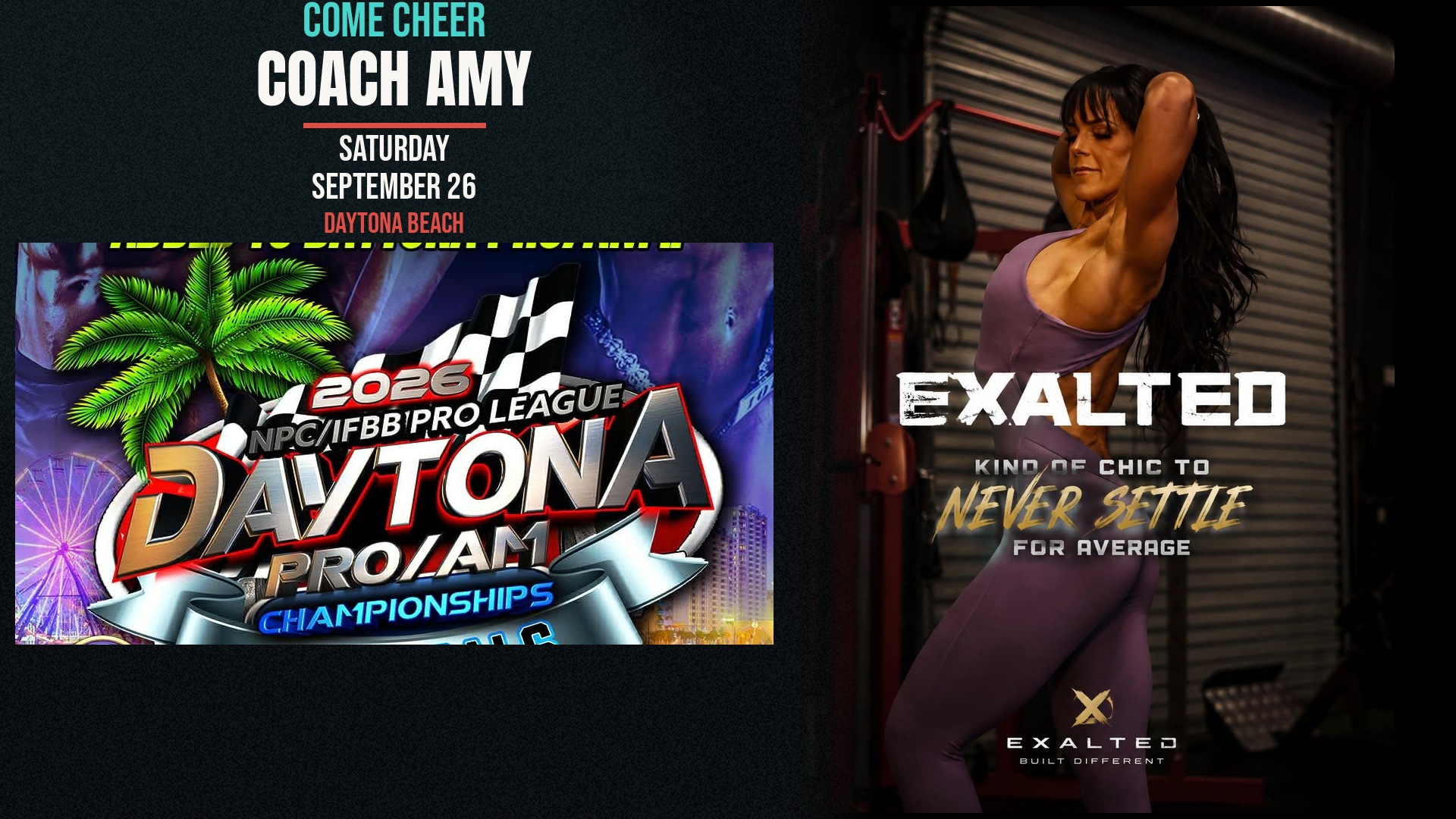 Come cheer Coach Amy