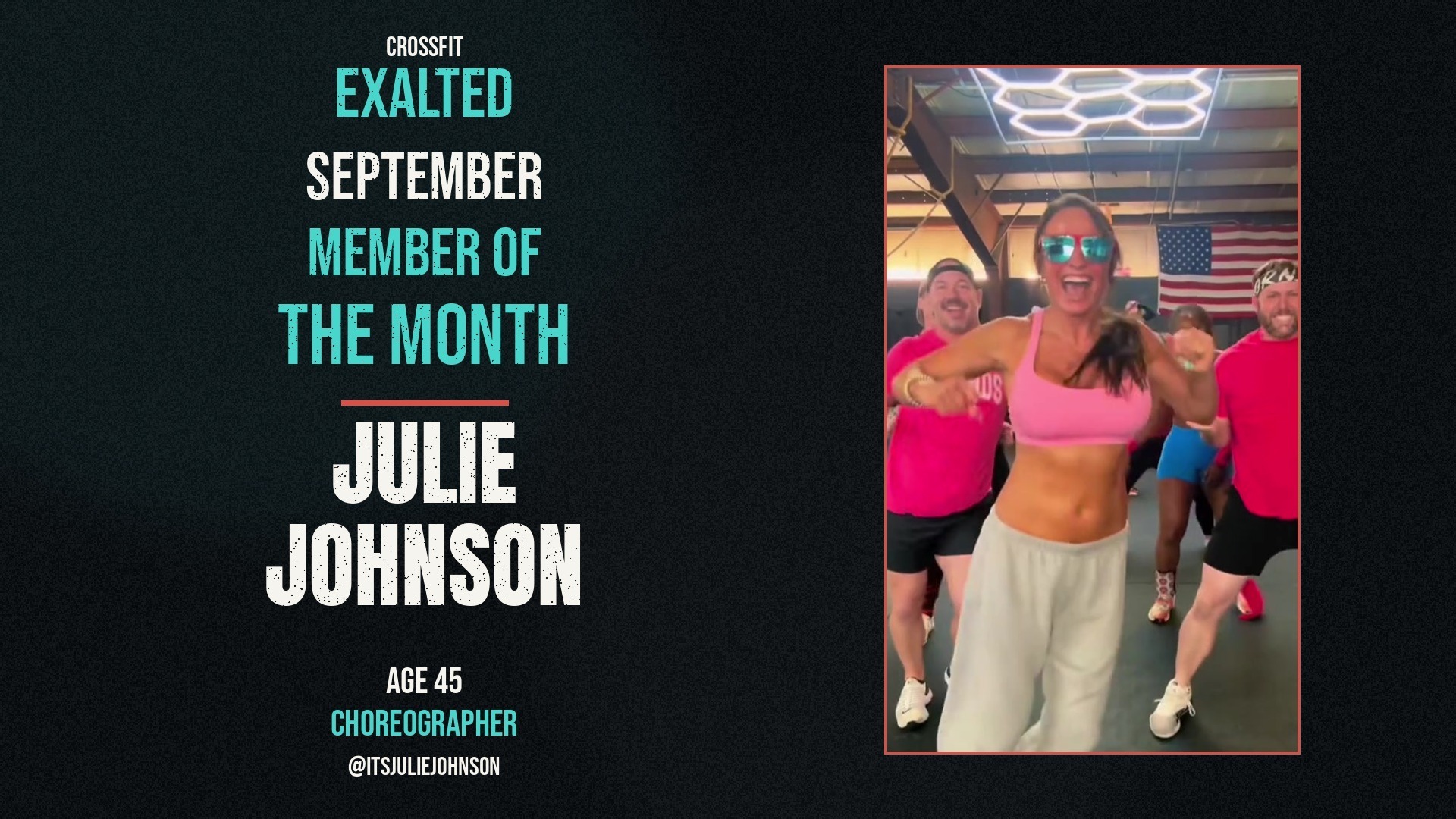 Julie Johnson Member of the Month