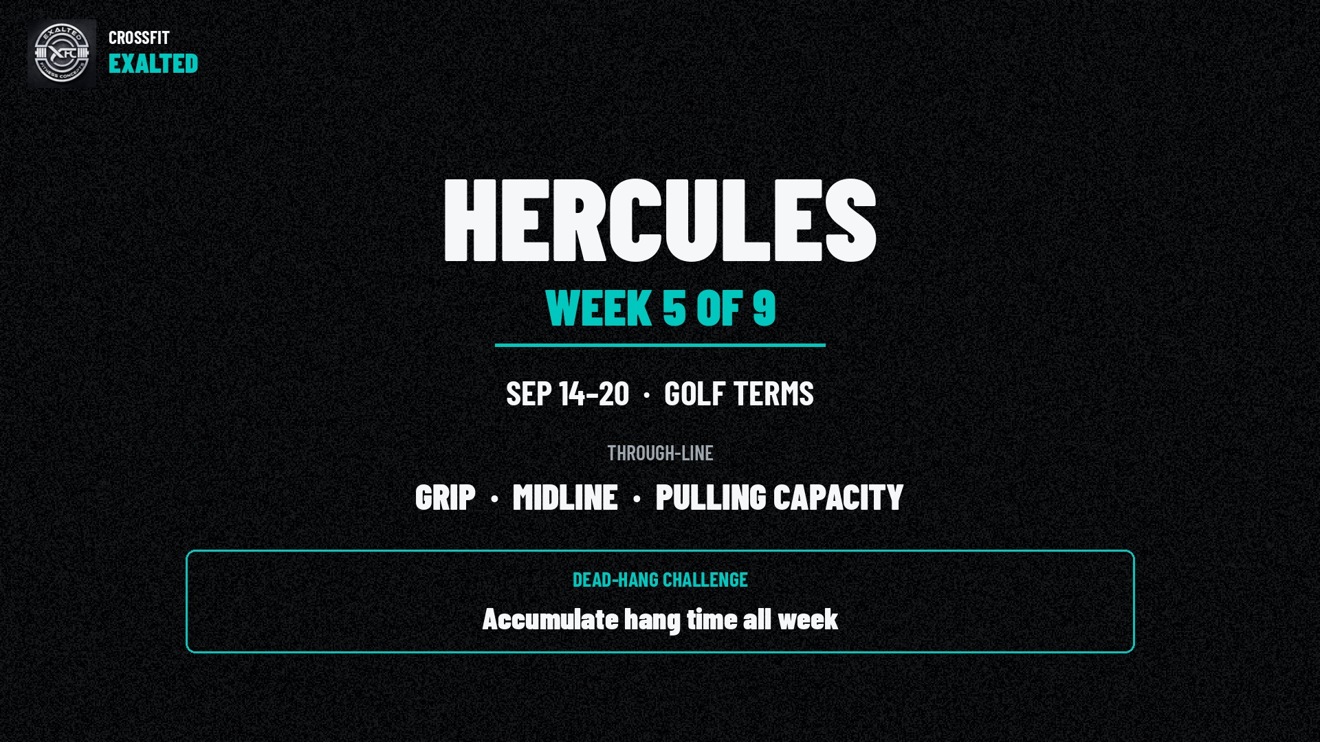 HERCULES Week 5